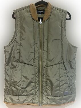 Brixton Olive Green Quilted Puffer Vest